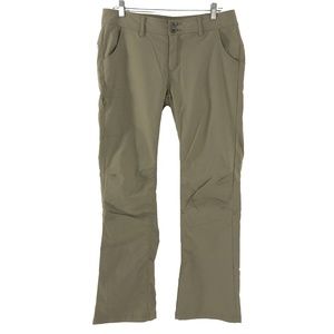 Prana Halle Convertible Pants Roll Up Khaki SZ 10